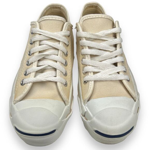 Vtg 80’s Converse Jack Purcell Classic Womens 6 Mens 4.5 Made in USA Ivory RARE! - Picture 4 of 15